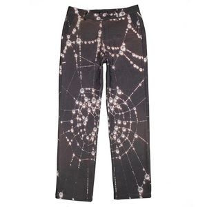 SOLD Plagueround custom spider web pants, XS